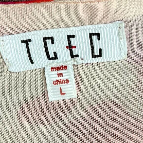 TCEC Puff Sleeve Ruffle Wrap V-neck Blouson Mini Dress Large - Picture 9 of 13